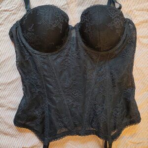 H&M | Corset-style bustier with garters